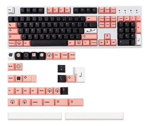 Keycaps 138 Accesorios Compatibles Con Teclas Reemplazo Para