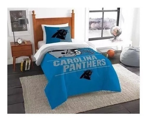 Edredon Individual Y Funda Nfl Carolina Panthers 