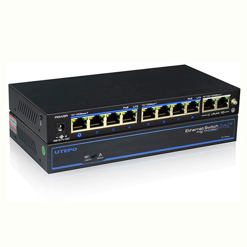 Switch Poe Ethernet 8 Puertos Utepo Utp3-sw08-tp120-a1 