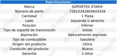 1 Sop Transmisión Inf C20 Suburban L6 4.1l 68 Al 74 S Star