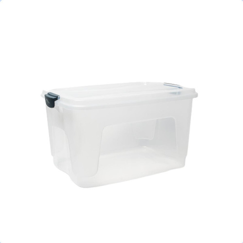 Kit 2 Caixa Organizadora Grande Multiuso Transparente 80l
