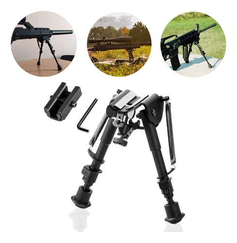 Soporte De Resorte Ajustable Para Rifle BiPod X1 De 6 A 9 Pu