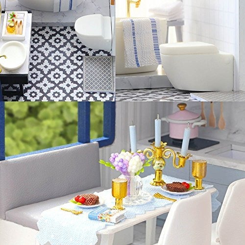Imagen 8 de 8 de Unihobby Diy Miniatura Casa De Muñecas Kit Time Apartment