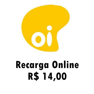Recarga Celular Oi Crédito Online Oi R$ 14,00  #ja90