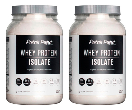 Proteina Isolate Protein Project X 2 Unidades Sabor Vainilla