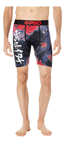 Calzoncillos Bóxer Psd Naruto Crows Para Hombre, Color Negro