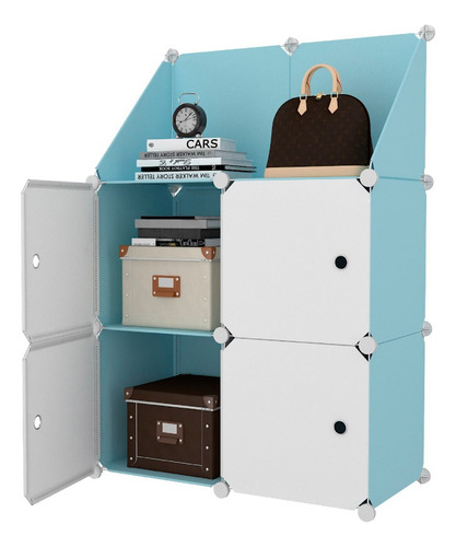 Utilisimo Cubos Repisa Organizador Modular Plástico Estante Color Azul