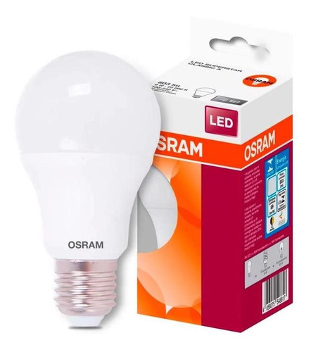 3 Pç Lâmpada Econômica Led Bulbo E 27 9w 6500k Br Frio Osram Cor Da Luz Branco-frio 110v/220v