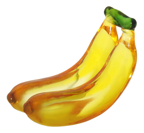 Estatuilla De Fruta, Adorno De 90x38mm Dos Plátanos
