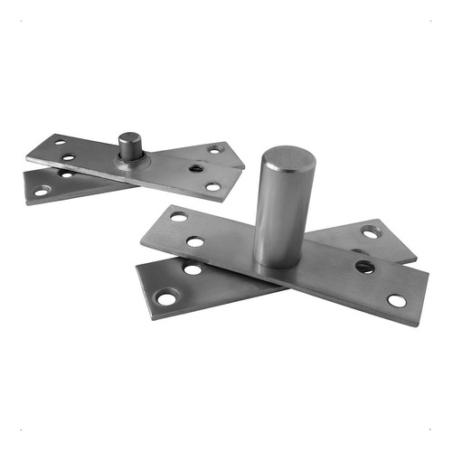 Kit 3 Pivotantes Para Porta Até 100 Kg Aço Inox Escovado