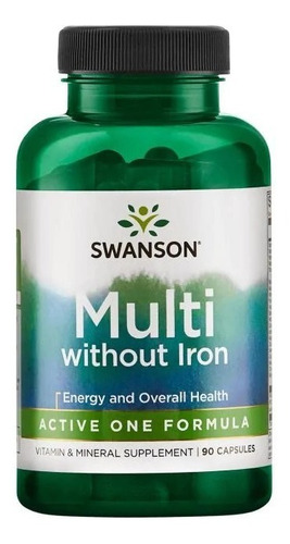 Multi Without Iron - Active One Formula- 90 Caps Swanson