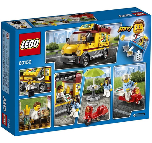 Imagen 2 de 4 de Lego Pizza Van - Camión De Pizza City 60150