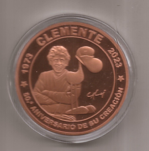 Medalla Clemente 50 Aniversario De Su Creacion 1973-2023 (Usado)