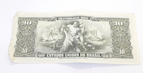 Cédulas Antigas De Dez Cruzeiros 10 Celulas