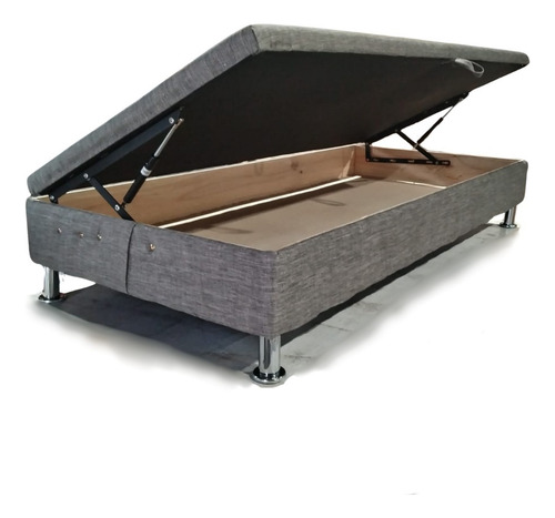 Base Baul Hvm 1.5p Gris Lino Pmetal