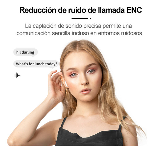 Bluetooth Audifonos Cancelacion De Ruido Con Pantalla Táctil