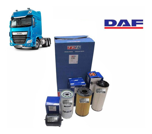 Kit Filtro Oleo Ar E Combustivel Daf Xf 105 460 530 2234788