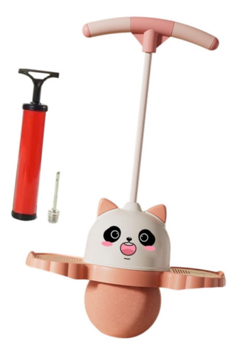 Bola De Pogo Em Forma De Panda Com Alça Pogo Stick Rosa