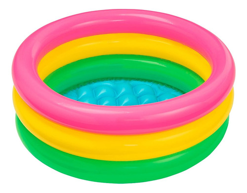 Piscina Inflable De 3 Aros Para Niños 61 X 22 Cm