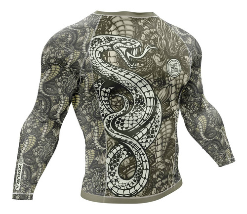 Imagem 2 de 4 de Rashguard Jiu Jitsu Luta Brasil Combate Cobra Naja