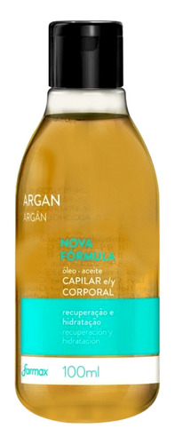 Óleo Capilar E Corporal Argan 1 Unidade De 100ml Farmax