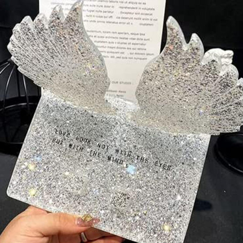 Posavasos De Resina Con Alas De Ángel Juego De Moldes Cuadra