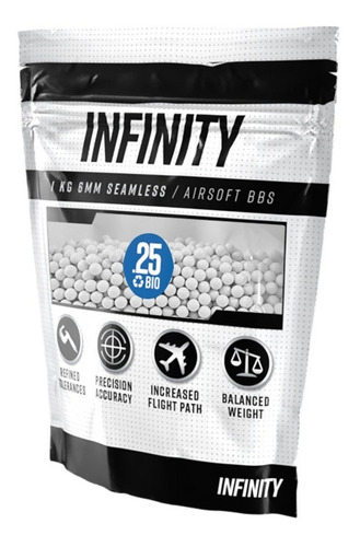 Bbs Infinity Valken Biodegradables 6mm 0.25g Airsoft Xtrm P