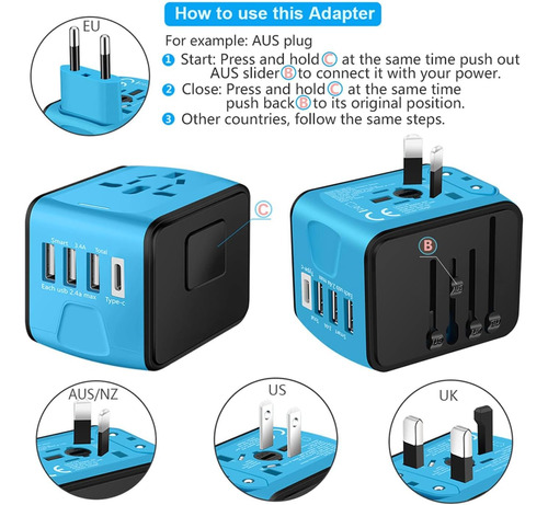 2023 Global Universal Travel Essentialcargador De Pared Todo