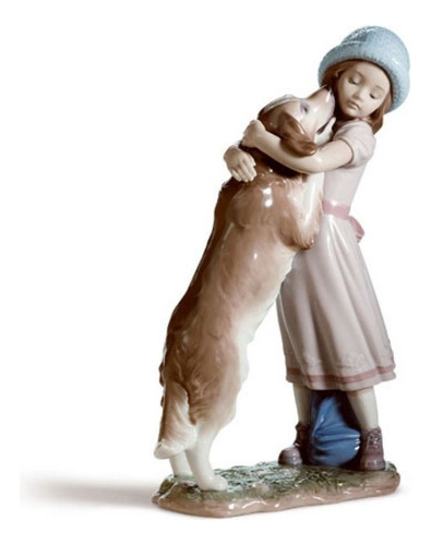 Lladro Figura De Niña Una Cálida Bienvenida En Porcelana Bri