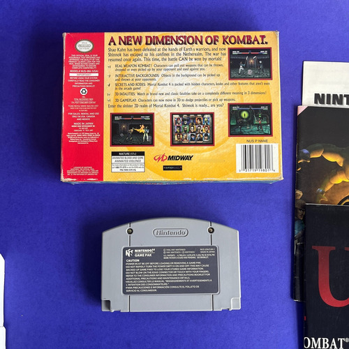 Mortal Kombat 4 Na Caixa Completo- Nintendo 64 N64 (Usado)