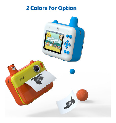Cámara Digital Digital Para Niños Con Batería Instantánea