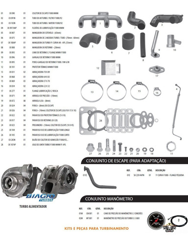 Kit Turbo F1000 F4000 Motor Mwm 229-4 225-4 226-4