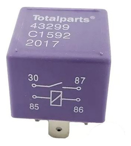 Relevador Universal 4 Term.n/a Morado