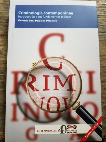 A0 Criminología Contemporánea Gerardo Saul Palacios Pamanes (Usado)