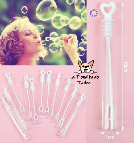 24 Burbujeros Blancos De Gel, Incluye Liquido!!! Boda :)