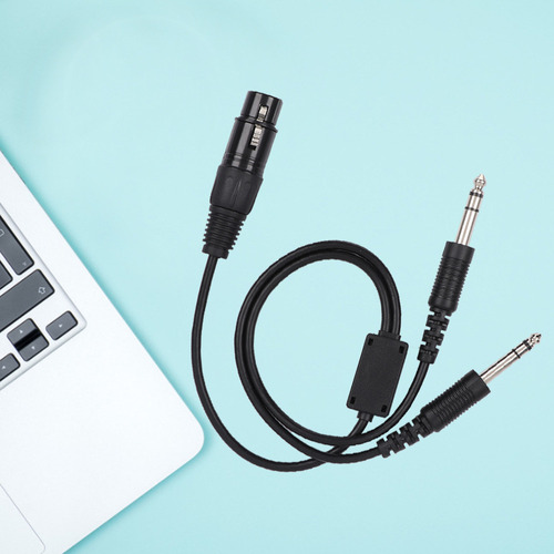 Cable Adaptador De Auriculares De Doble Conector Xlr A Ga