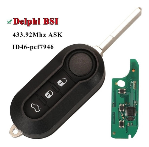 Llave Fiat 500 Y Similares Completa Para Programar