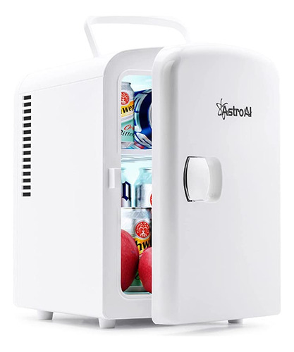 Astroai Mini Refrigerador Portatil Ac/dc Con Sistema Termoel