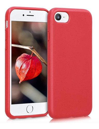Capa Em Gel Biodegradável Para Apple iPhone 7 / 8 - Vermelha