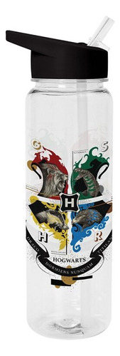 Botella Plástico Escudo De Howarts Y Casas