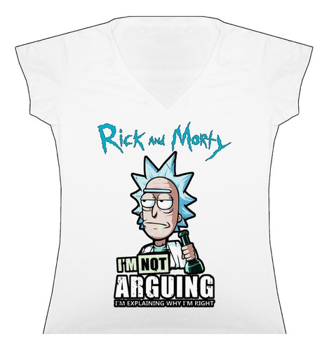 Blusa Rick Y Morty Anime Dama Camiseta Bca Tienda Urbanoz