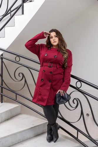 Casaco Sobretudo Feminino Plus Size Com Bot es Moda Inverno