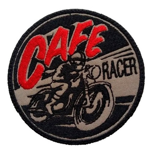 Parche Bordado Cafe Racer,  Moto Racer, Apliques De Motos 