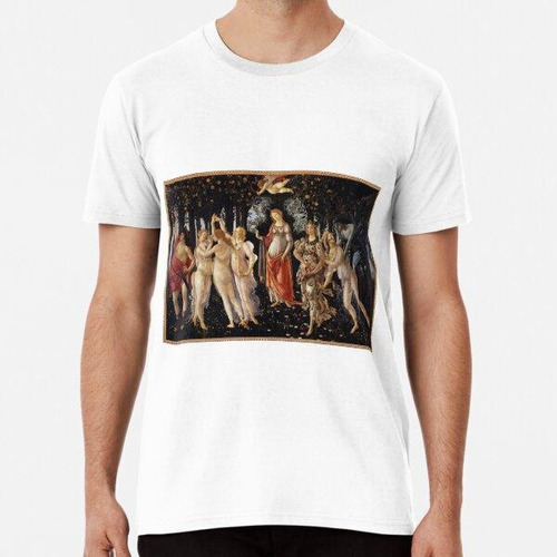 Remera  Pintura De Botticelli, Primavera Algodon Premium