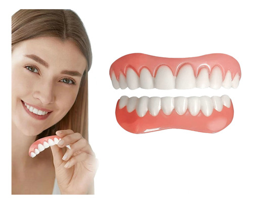 Set De Prótesis Profesionales De Silicona Brillante Dentes C