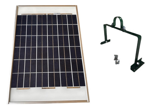 Panel Pantalla Solar 20watts Solartec Con Soporte Incluido