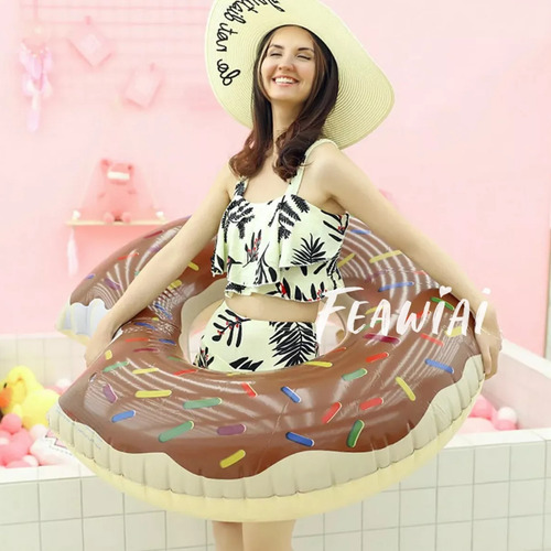 Salvavidas 2 Piezas Diseño Dona Para Adultos Café