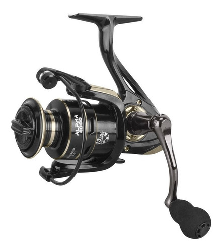 Molinete Pesca Média 13 Rolamentos Vrs Fishing Alpha 4000 Cor Preto Lado da manivela Direito/Esquerdo