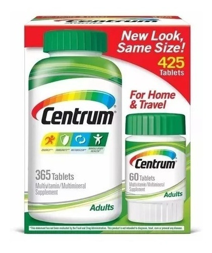 Centrum Adulto Importado 425 Caps Preço Imperdível