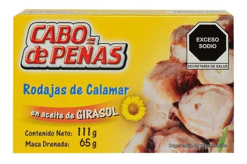 Calamares Cabo De Peñas En Rodajas Y Aceite De Girasol 111 G